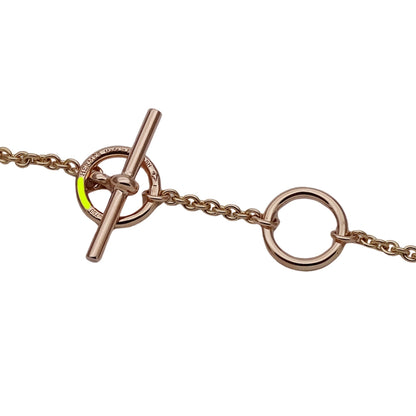 Hermes Herms Vertige Cool Tpm Women'S Heart Necklace In 750Pg Pink Gold With One Diamond