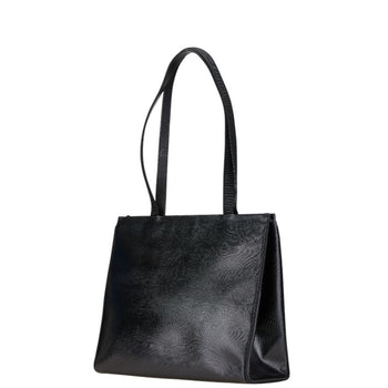 Salvatore Ferragamo Vara Ribbon Embossed Tote Bag/One-Shoulder Bag Au-21 25 30 Black Leather