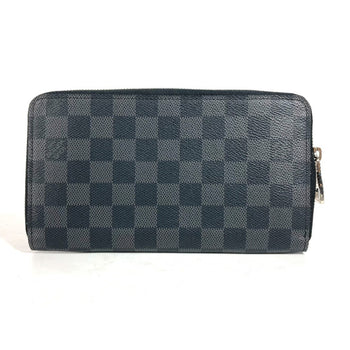 Louis Vuitton N63077 Damier Graphite Zippy Organizer Long Wallet Round Zipper Canvas
