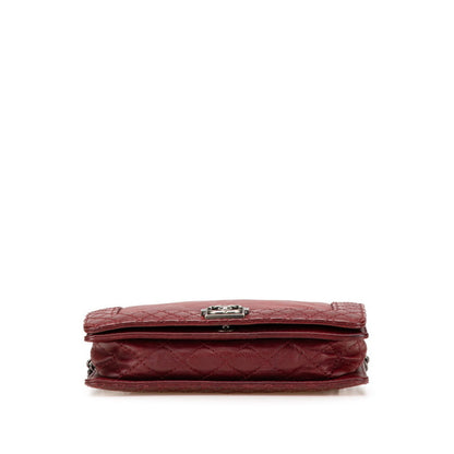 Chanel Boy Chanel Coco Mark Chain Shoulder Bag In Wine Red