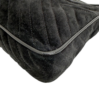 Chanel Chainshoulder Shoulder Bag V Stitch Suede 2000 A5