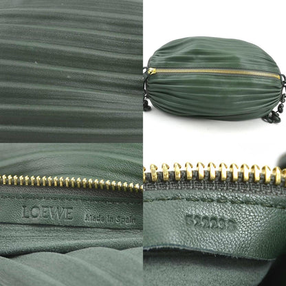 Loewe Shoulder Bag Bracelet Pouch Leather Green