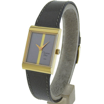 Christian Dior Watch Cal.2512-1 31735 Stainless Steel X Leather Manual Winding Grey Dial