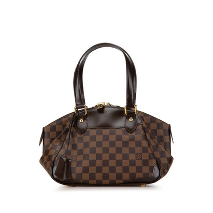Louis Vuitton Damier Verona Pm Handbag N41117 Brown Pvc Leather