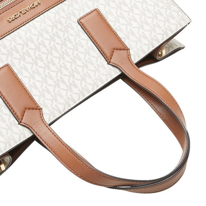 Michael Kors Signature Handbag Tote Bag 35T0Gy9T3B White