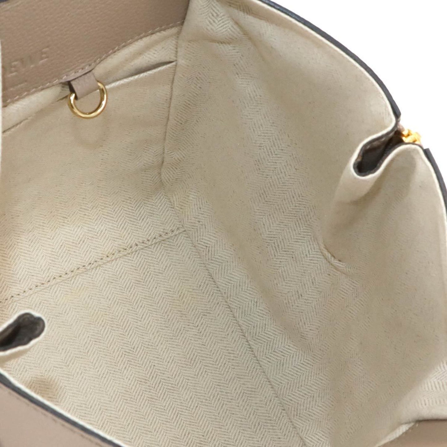 Loewe Hammock Compact 2-Way Hand/Shoulder Bag In Beige Leather