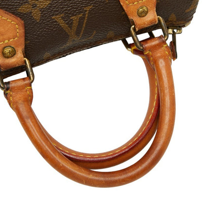 Louis Vuitton Monogram Mini Speedy Handbag/Shoulder Bag 2Way M41534 Brown Leather