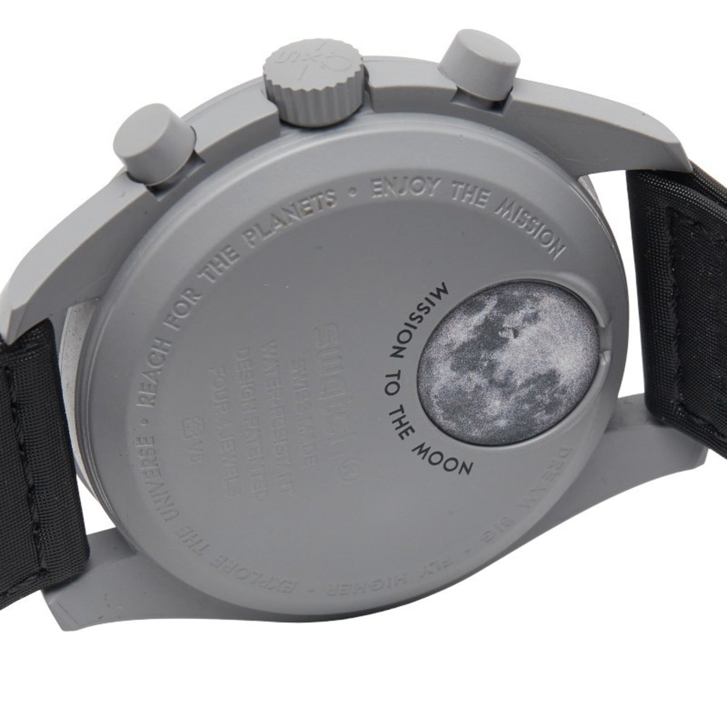 Omega X Swatch Moonswatch Mission To The Moon Watch So33M100 Quartz Movement Black Dial Ceramic