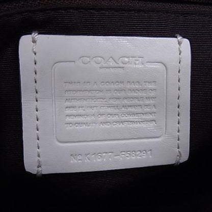Coach Tote Bag Small Christy Carriole F58291 Beige X Ivory Leather