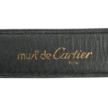 Cartier Santos Belt Black Leather