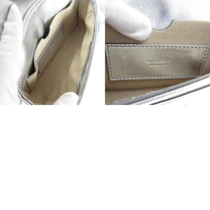 Givenchy Shoulder Bag Polyester Silver