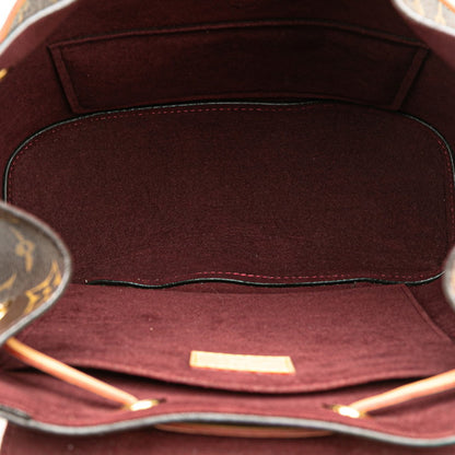 Louis Vuitton Monogram Montsouris Backpack M43431 Brown Pvc Leather