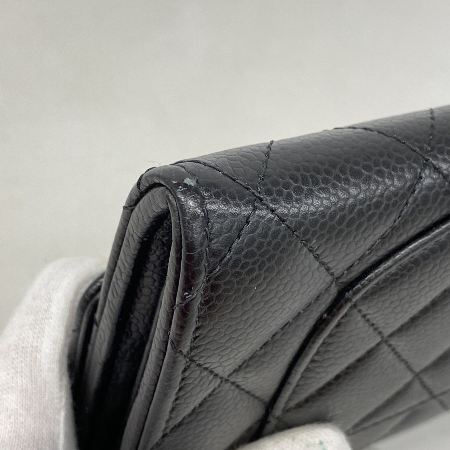 Chanel Matelasse Caviar Leather Long Wallet