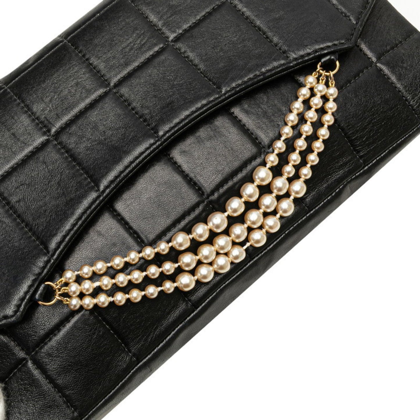 Chanel Chocobar Shoulder Bag In Black Lambskin