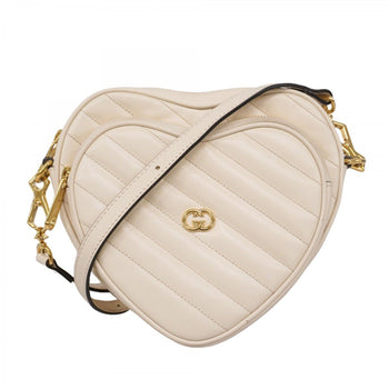 Gucci Interlocking G Shoulder Bag 751628 Leather Ivory