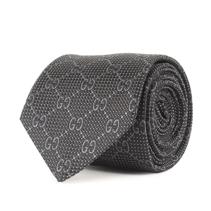 Gucci Gg Monogram Dot Silk Tie