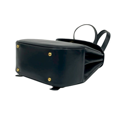 Celine Logo Star Ball Calf Leather Mini Backpack Daypack Navy 31339