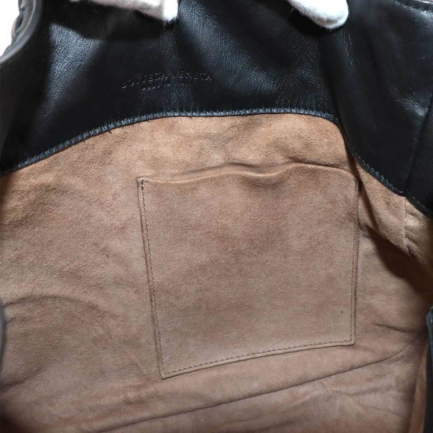 Bottega Veneta Intrecciato Loop Hobo Shoulder Bag In Black Leather