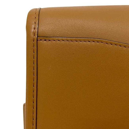 Coach Shoulder Bag Ec-23956 Camel Brown F87768 Leather Crossbody Turnlock Flap