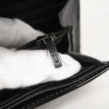 Gucci Micro Guccissima Long Wallet 309760 Enamel Black
