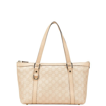 Gucci Guccissima Tote Bag 141470 Beige Pink Leather