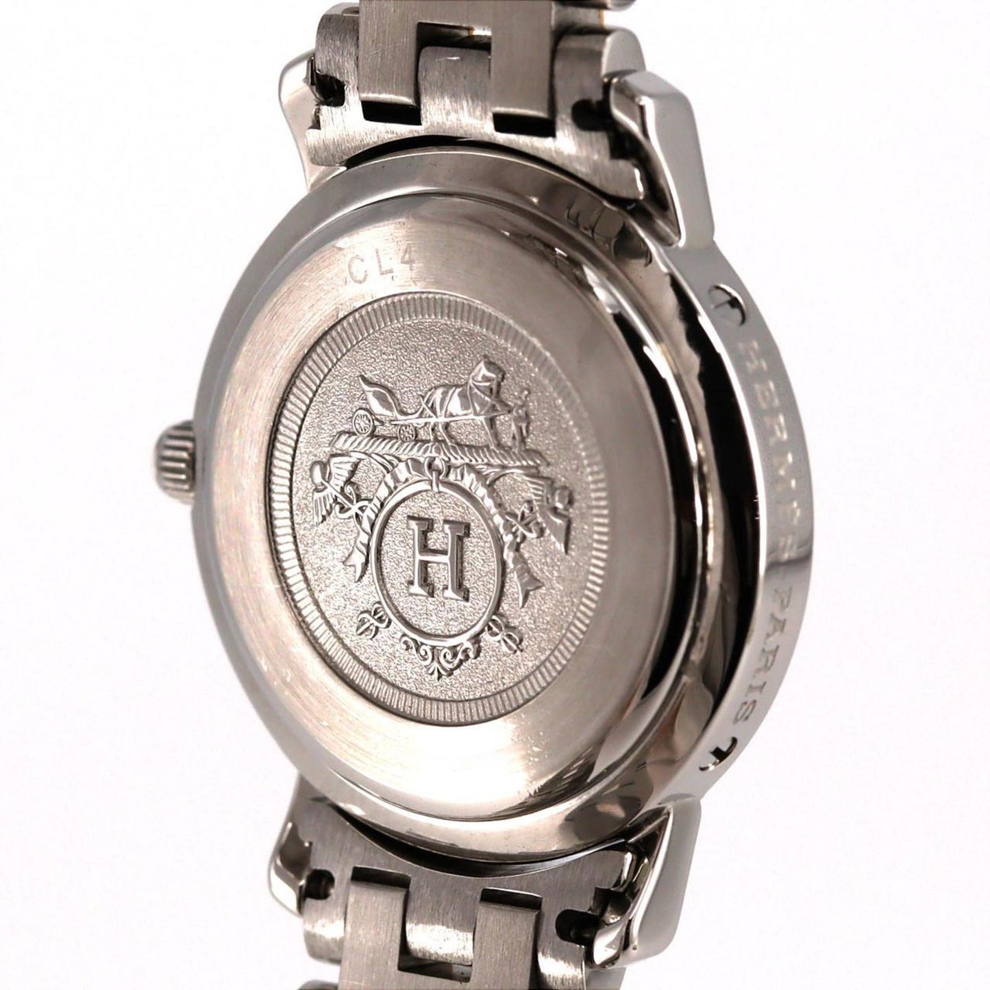 Herms Clipper Two-Tone Cl4.220 Ssxgp Quartz Watch