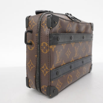Louis Vuitton Monogram Macassar Soft Handle Trunk Shoulder Bag M45935 Brown/Black