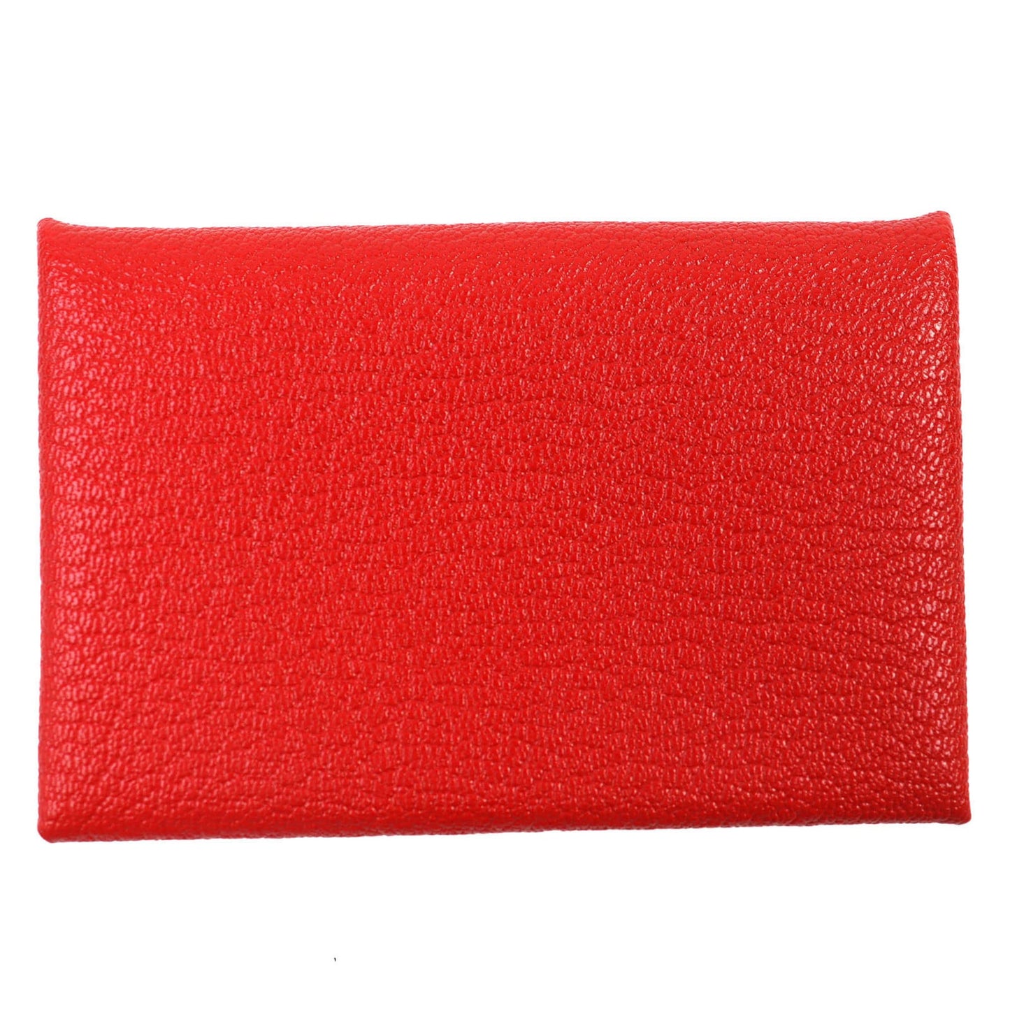 Hermes Calvi Chevre Rouge Coupe Silver Hardware Iwataya Exclusive Business Card Case