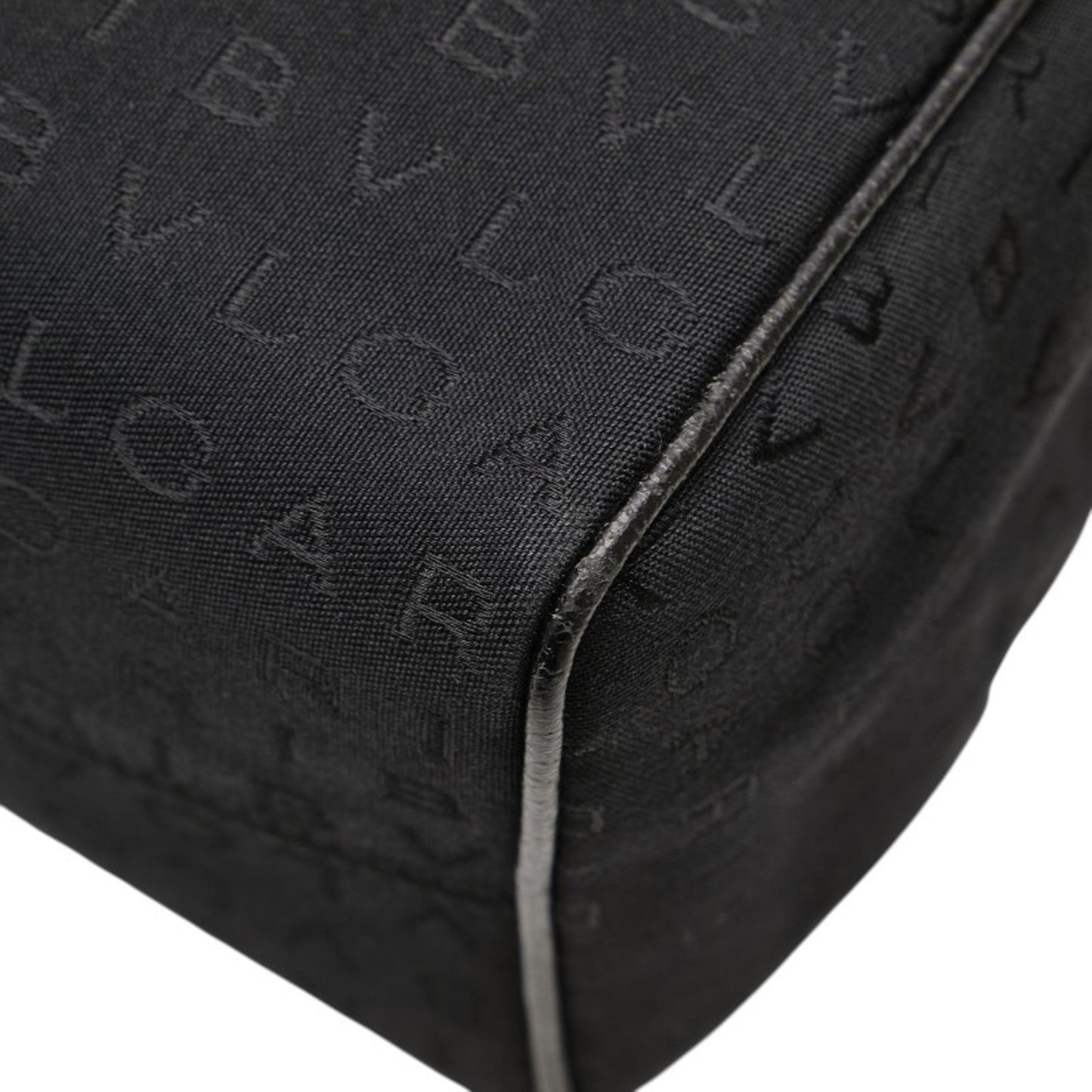 Bvlgari Logomania Tote Bag In Black Canvas