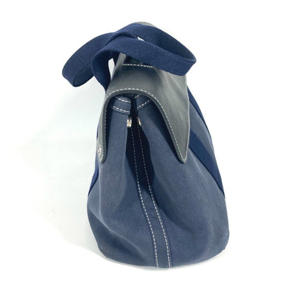 Hermes Valparaiso Pm Bag Tote Flap Handbag Leather Canvas