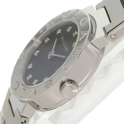Bvlgari Bb23Ss/12 12P Diamond Watch Stainless Steel/Ss