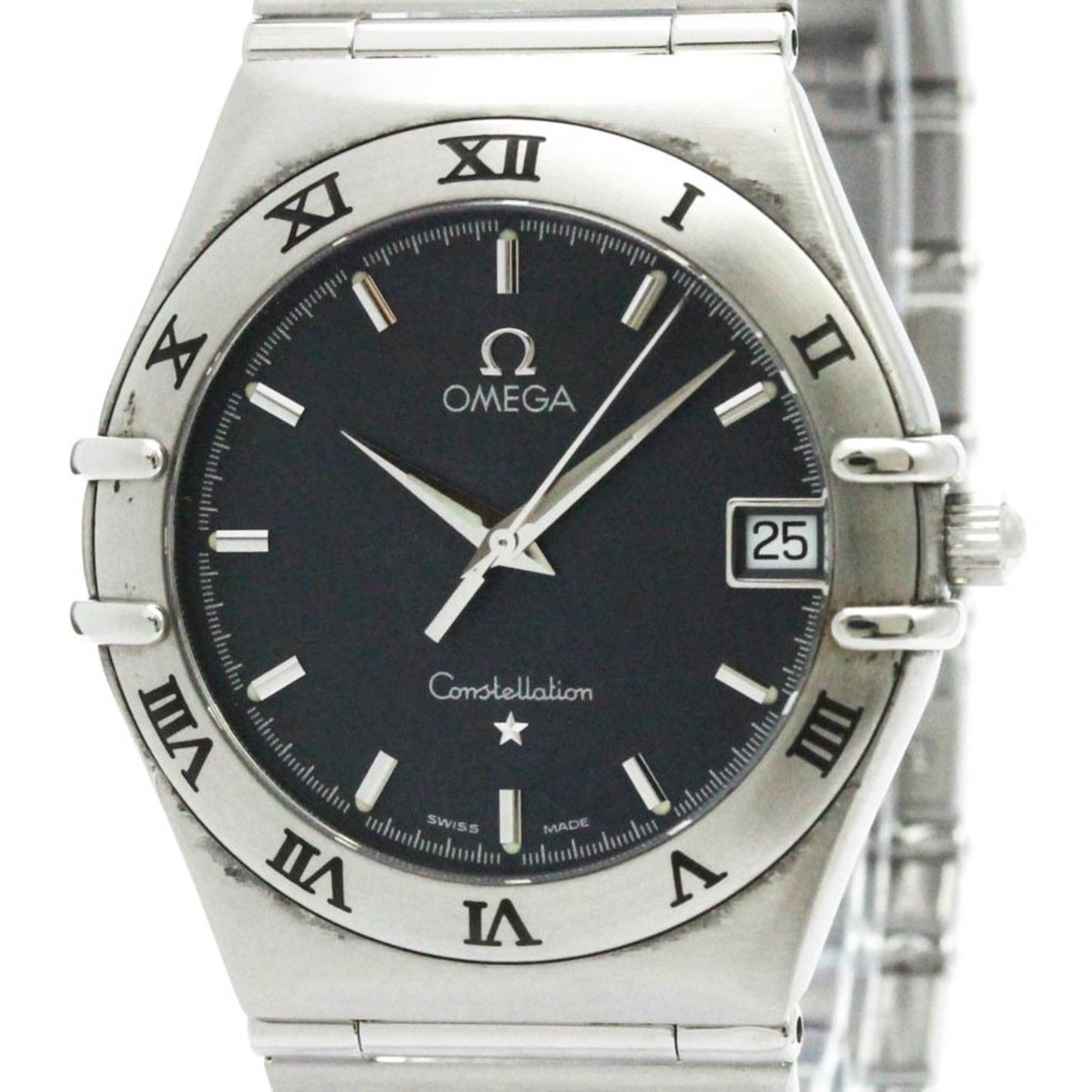 Polished Omega Constellation Stainless Steel Quartz