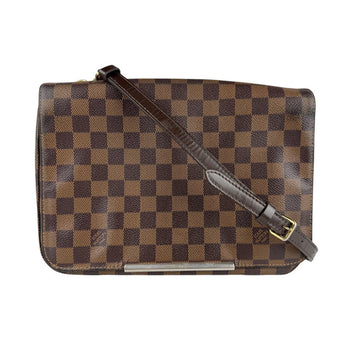 Louis Vuitton Damier Hoxton Gm Shoulder Bag In Brown Canvas