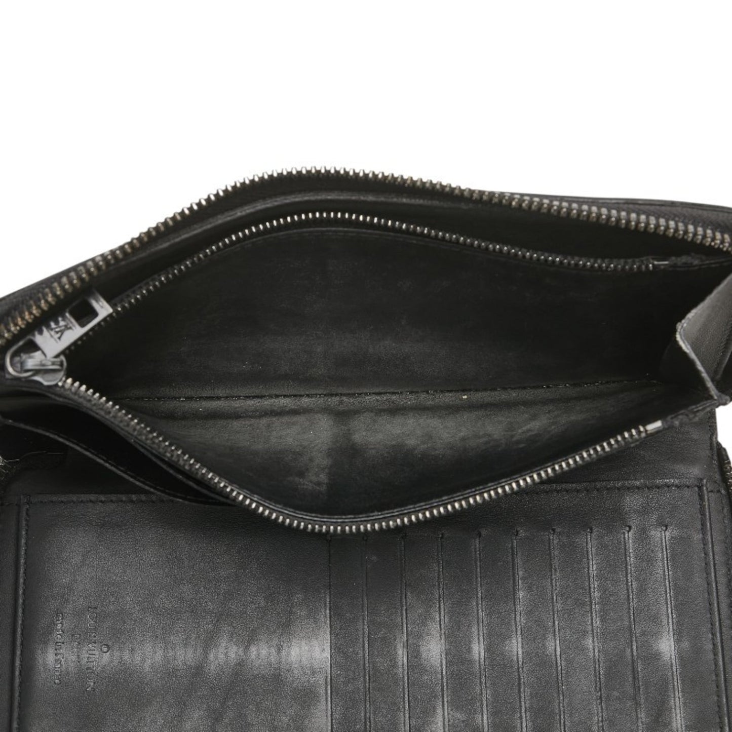 Louis Vuitton Aerogram Zippy Wallet Vertical Round Zipper Long M81743 Noir Black Leather