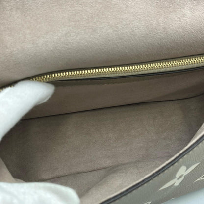 Louis Vuitton Diane 2-Way Shoulder Bag M46583 Monogram Empreinte In Greige
