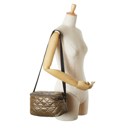 Burberry Logo Plate Shoulder Bag Khaki Black Nylon