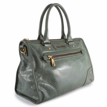 Miu Miu Miu Vitello Shine Handbag Rl0043 Leather Green