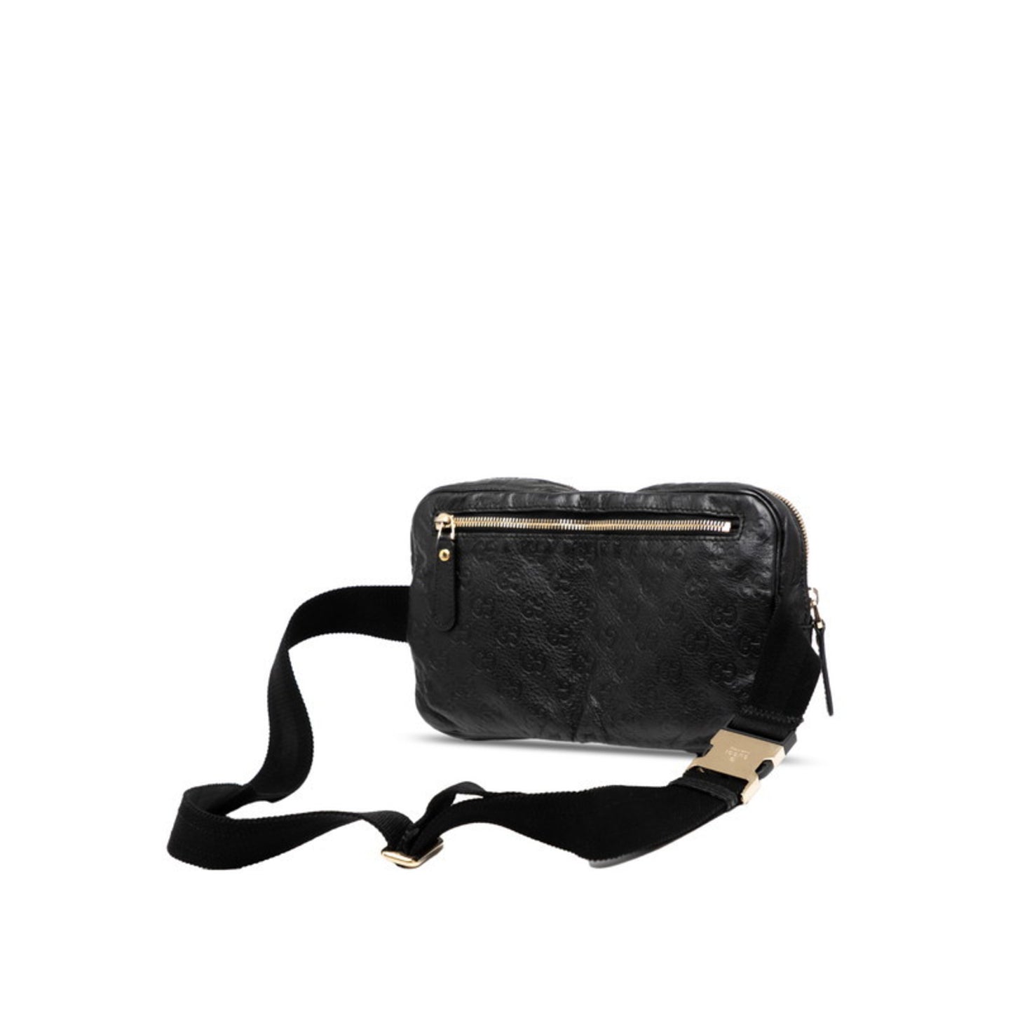 Gucci Guccissima Body Bag 246417 Black Leather