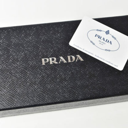 Prada Wallet Prada Long 1M0506 Saffiano Metal Embossed Leather Caramel Caramel
