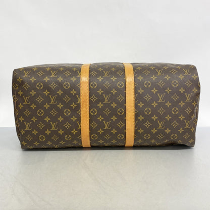 Louis Vuitton Monogram Keepall 55 Boston Bag M41424 Brown