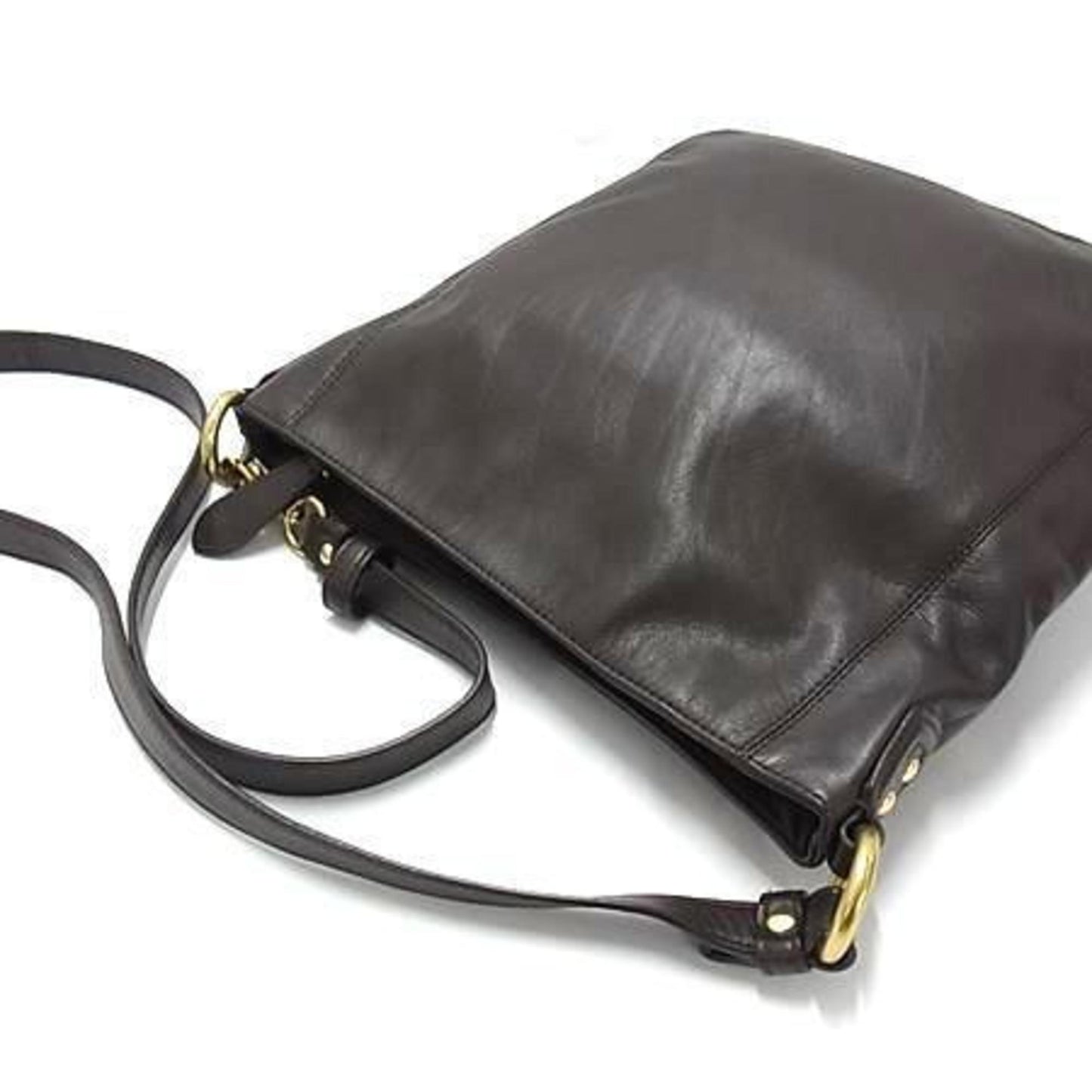 Coach Shoulder Bag F24685 Brown Leather