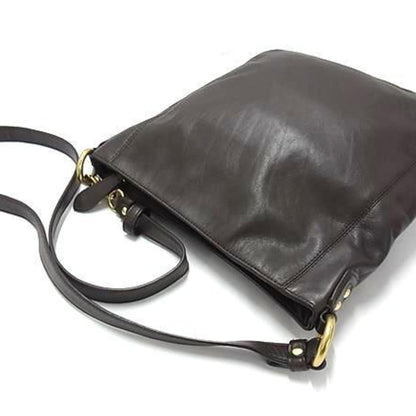 Coach Shoulder Bag F24685 Brown Leather