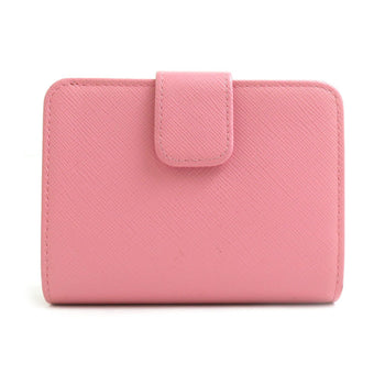 Prada Bi-Fold Wallet Leather Pink