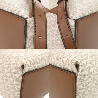 Unused Michael Kors Sheila Front Pocket Backpack Mk Signature 35F3G6Hb6B150 Coated Canvas Vanilla