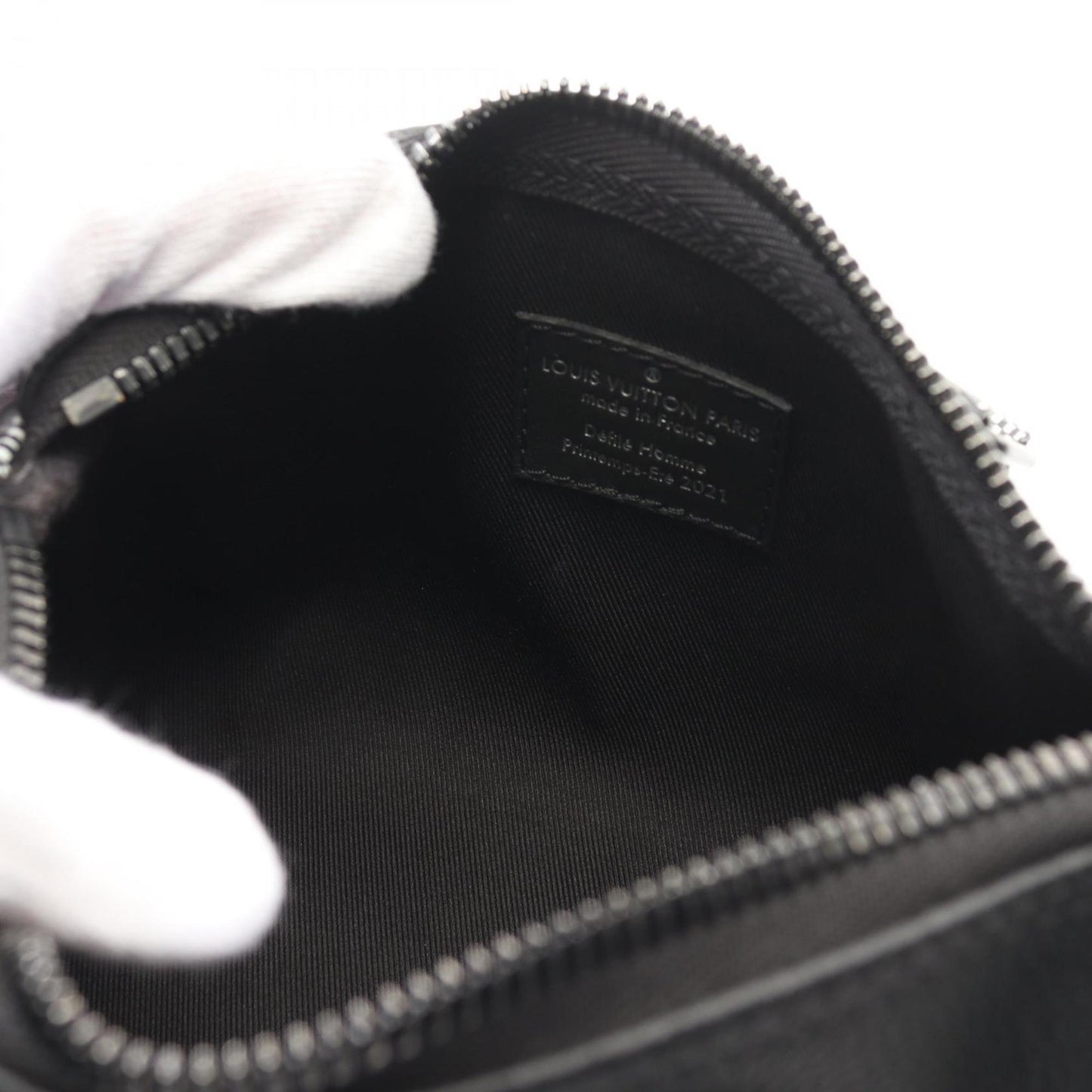 Louis Vuitton City Keepall Xs Handbag Leather Coated Canvas Damier Distorted