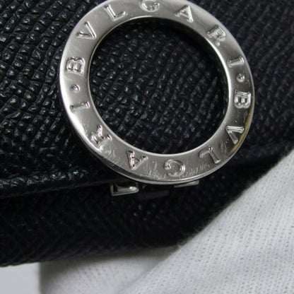 Bvlgari Clip Card Case Business Holder Black Unused