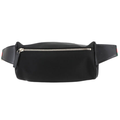 Gucci Sherry Line Waist Body Bag In Nylon Canvas And Leather