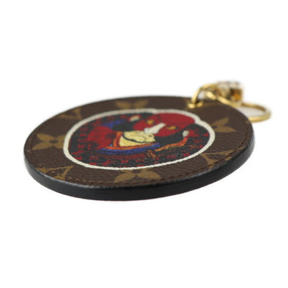 Louis Vuitton Louis Vuitton Portocre Illustre Keychain Mp1949 Monogram Canvas Leather Brown Red
