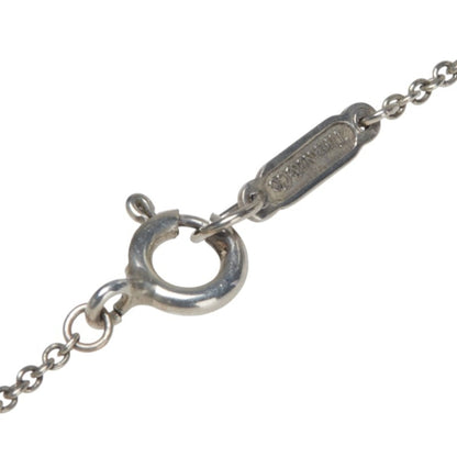 Tiffany & Co. Please Return To Plate Chain Pendant Necklace In 925 Sterling Silver.