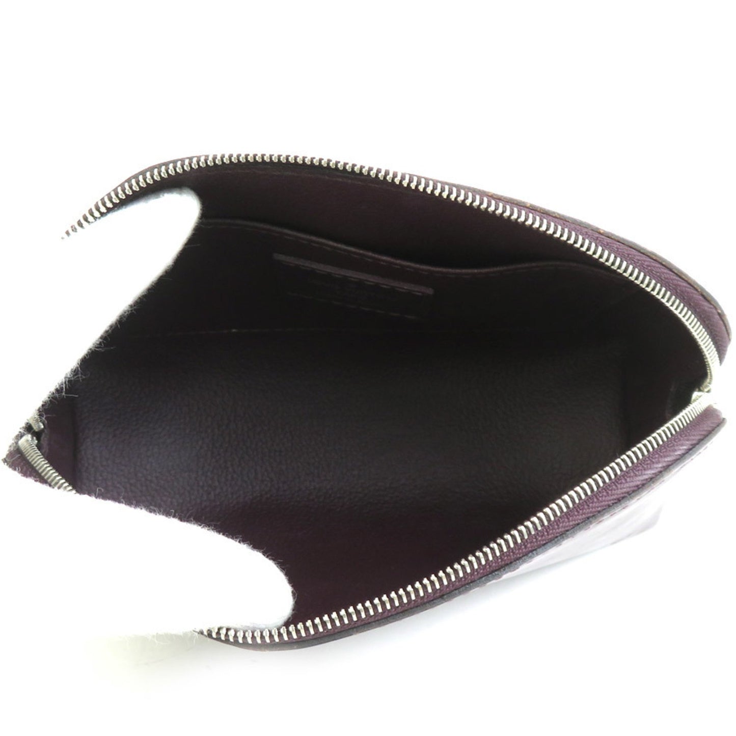 Louis Vuitton Epi Pochette Tick Leather Dark Purple Silver